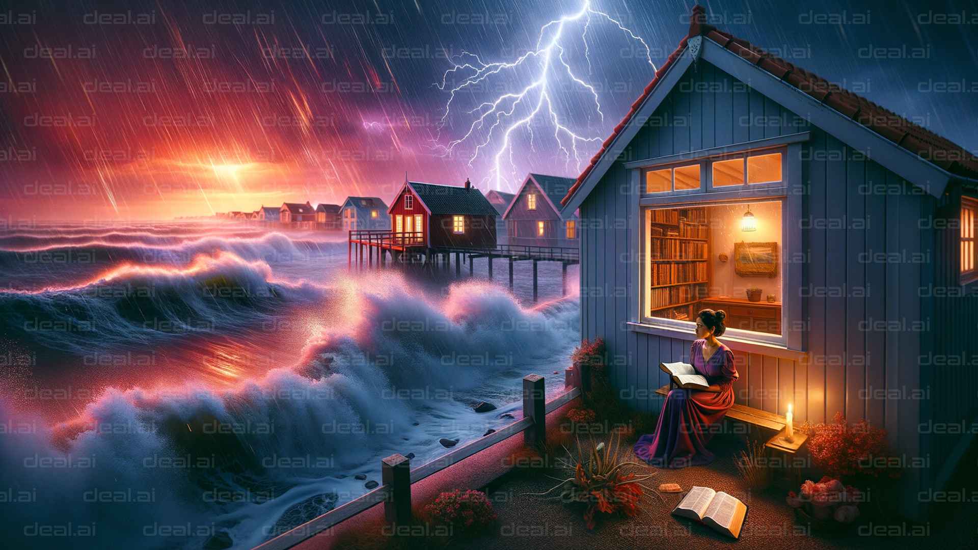 "Reading in the Storm's Glow"