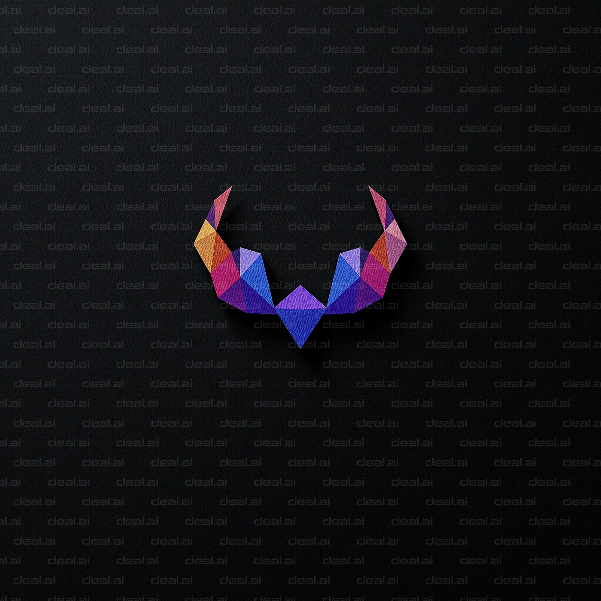 "Geometric Deer Logo Design"