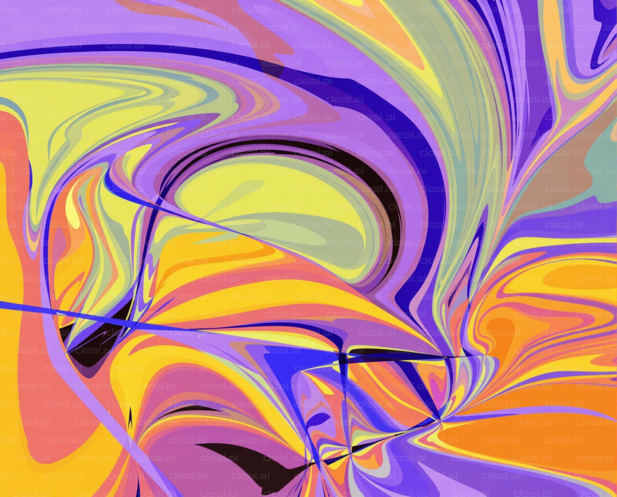 Vibrant Abstract Swirls