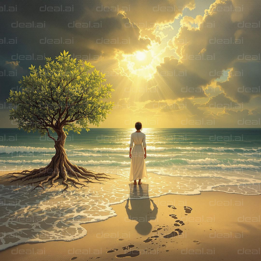 "Sunlit Serenity by the Shore"