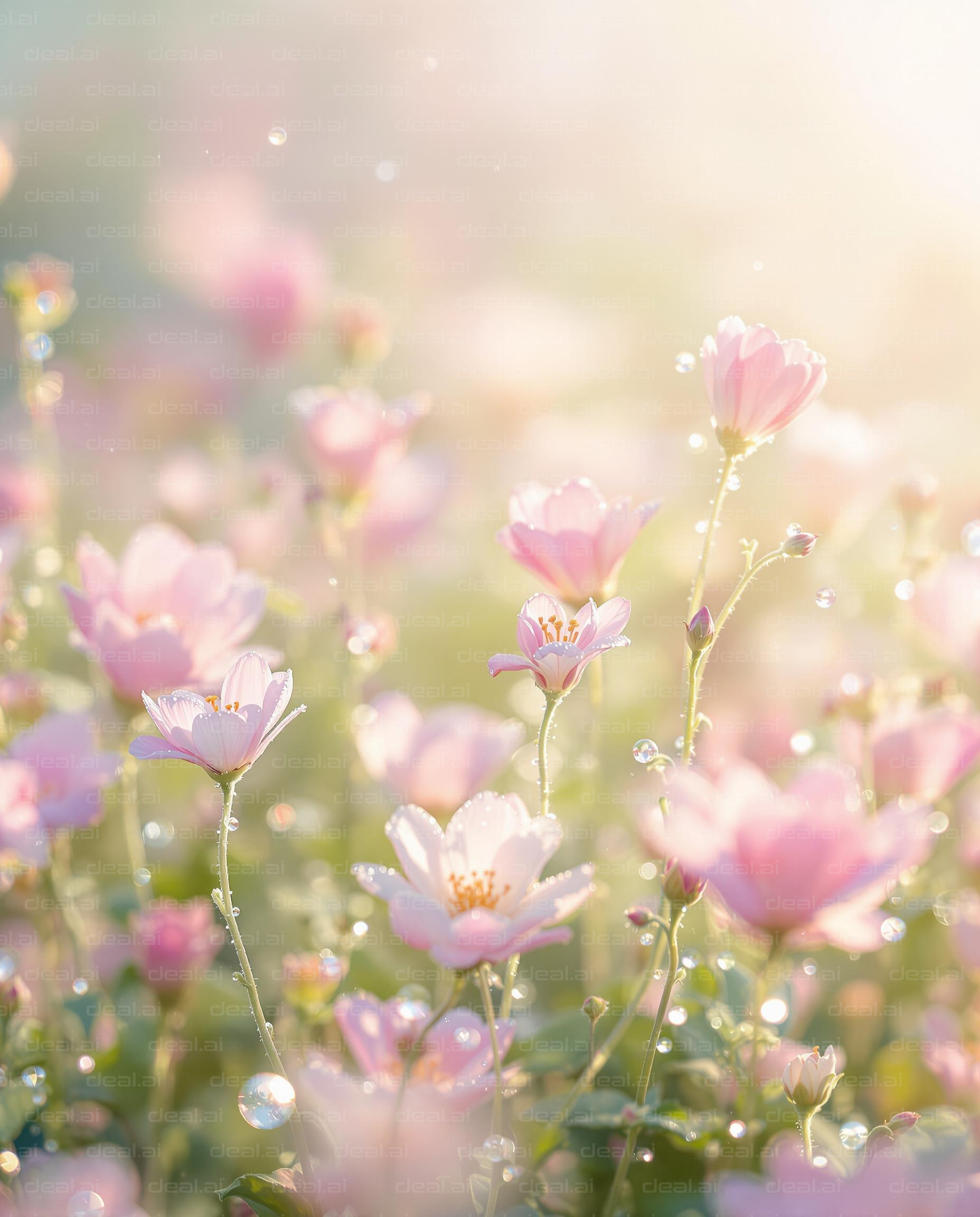 "Dreamy Dewy Blossoms"