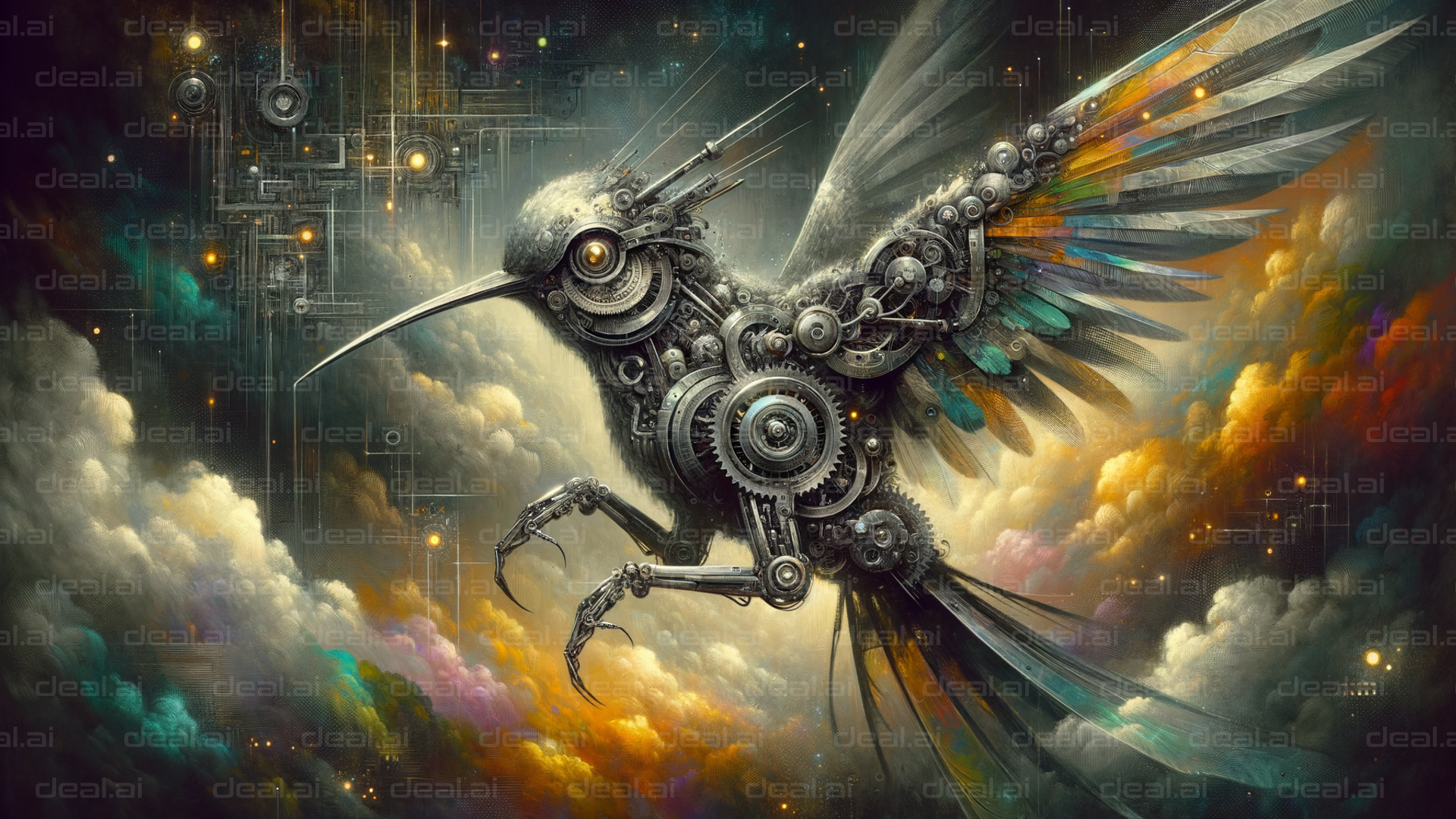 "Mechanical Bird in a Digital Sky"