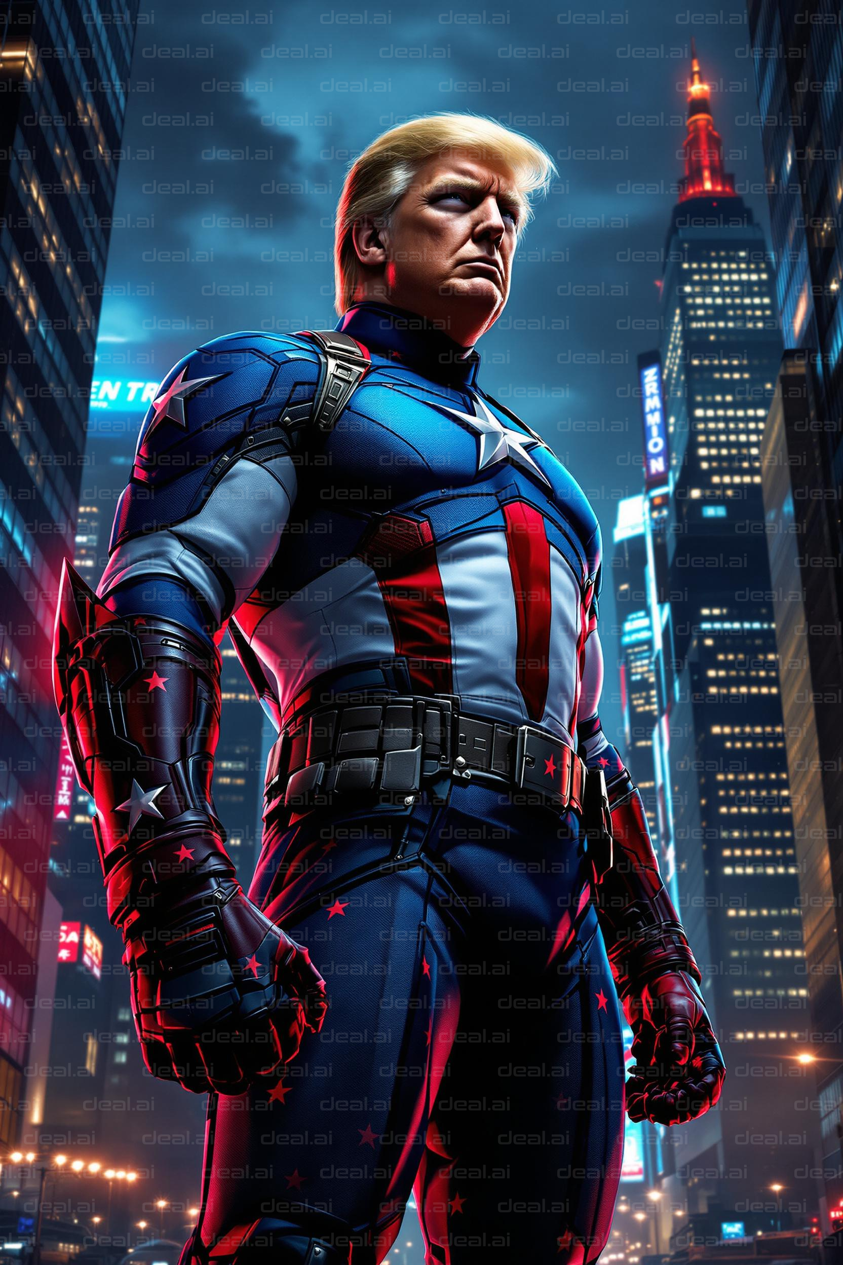 Superhero in the Cityscape