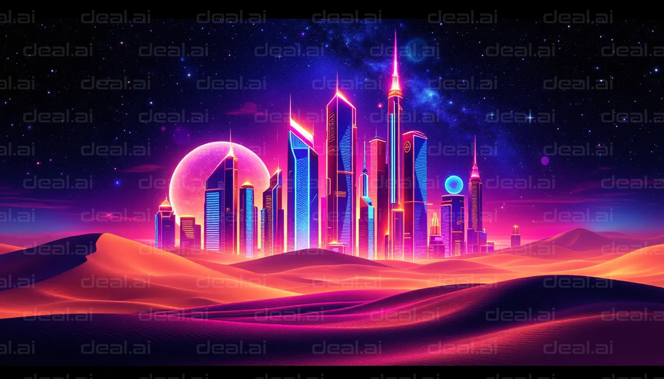 Futuristic Desert Cityscape