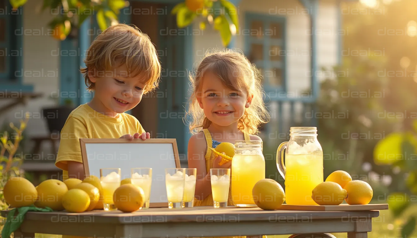 "Sunny Lemonade Stand Fun"