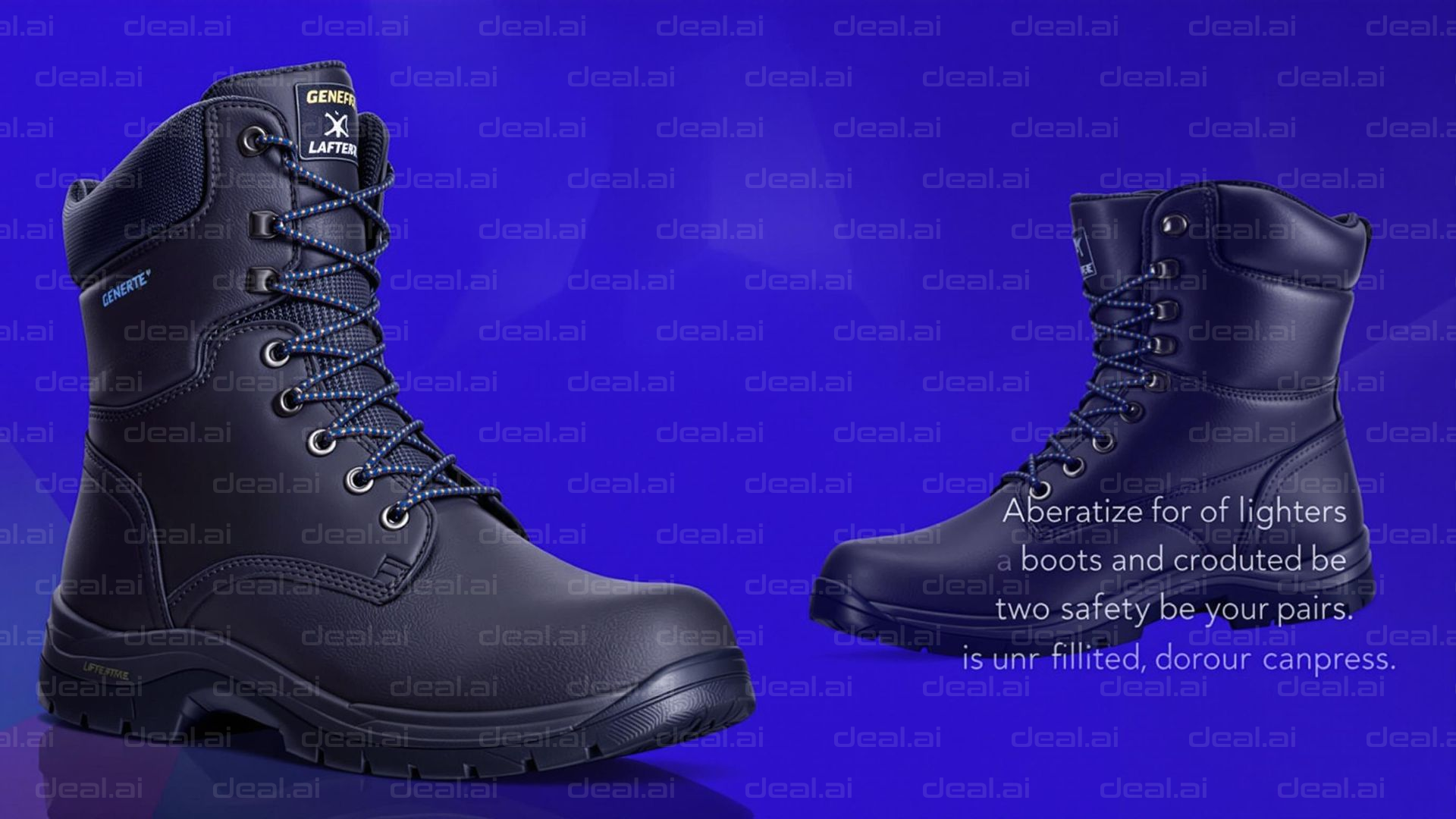 Stylish Black Safety Boots