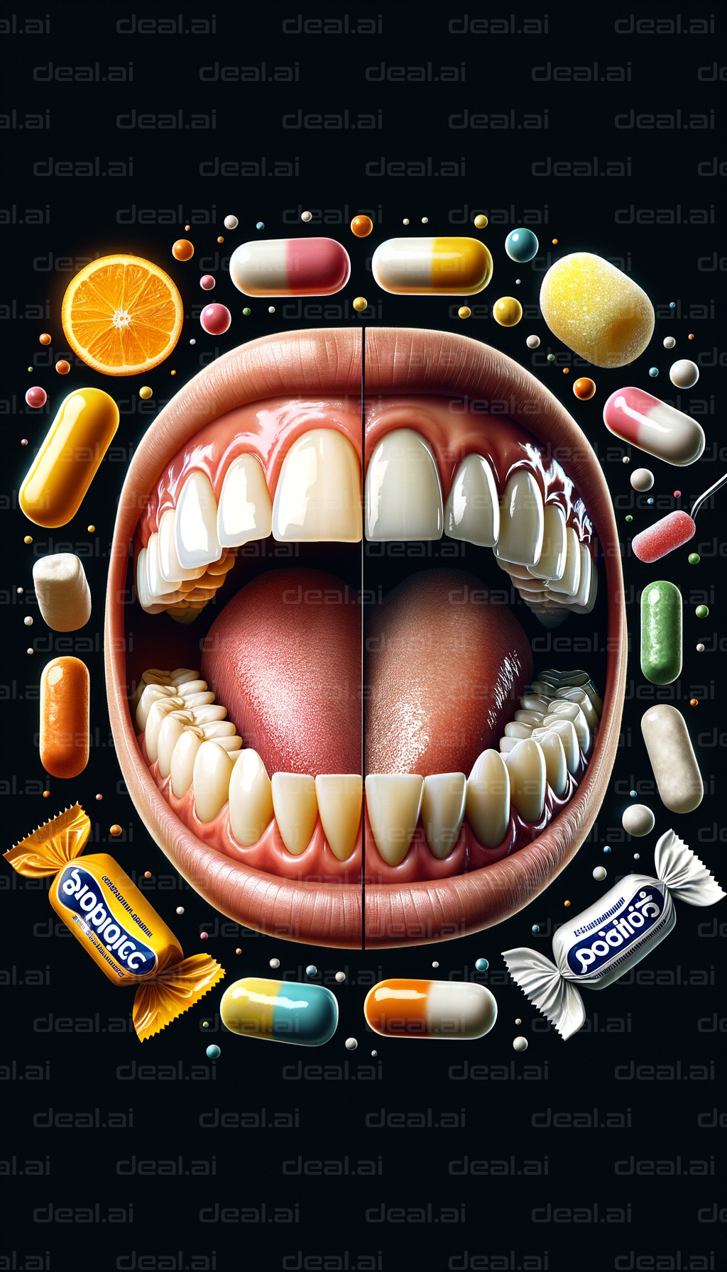 "Health vs Indulgence: A Dental Battle"