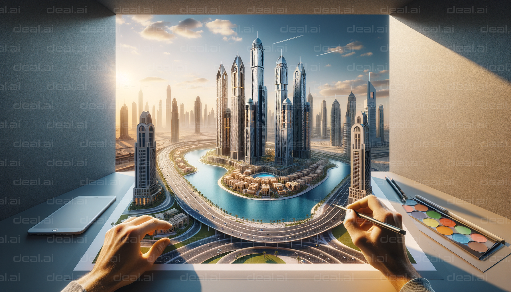 "Architect's Vision: Future Cityscape"