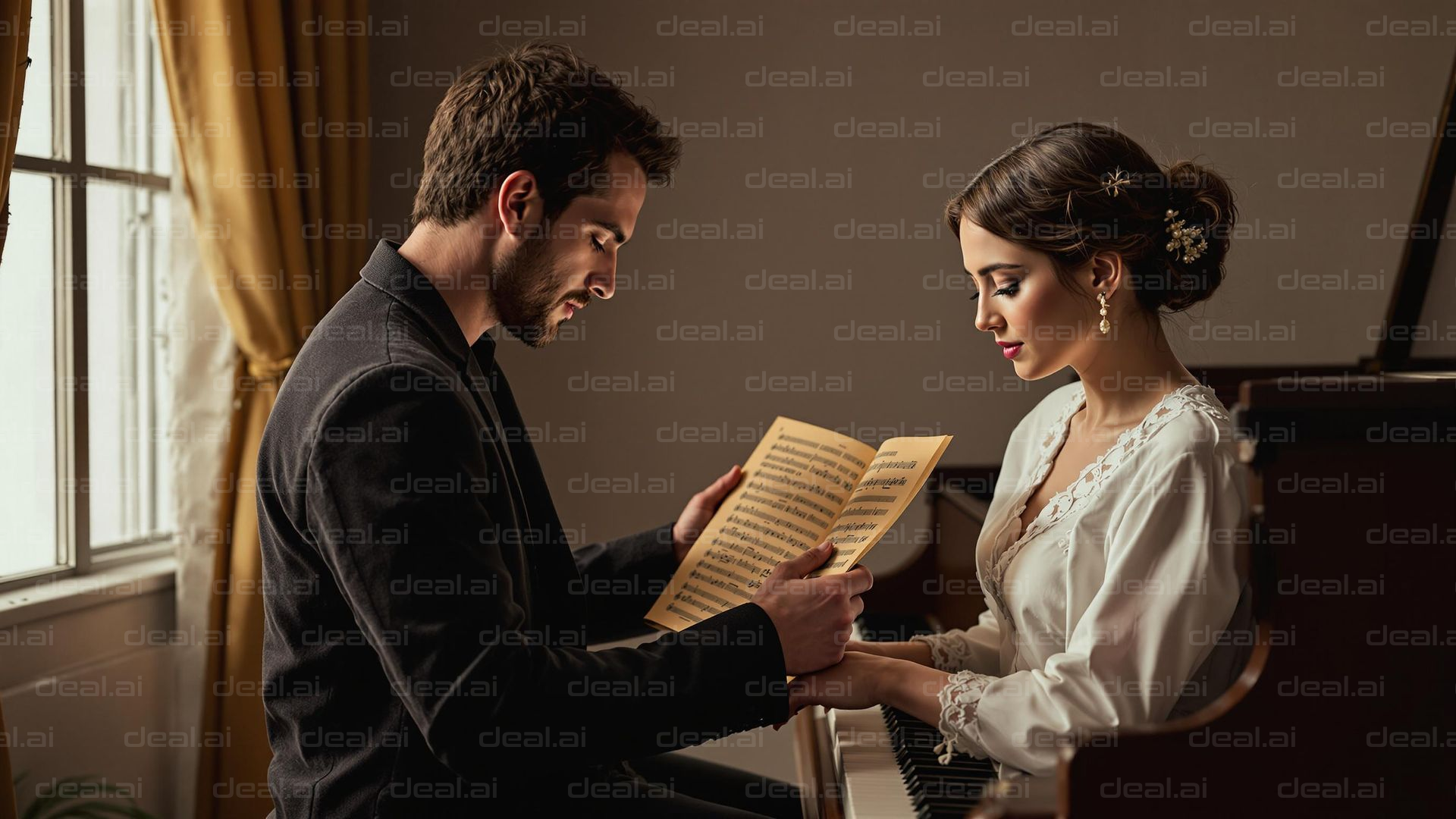 "Romantic Piano Duet"