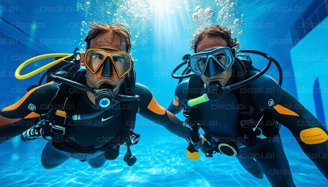 Scuba Divers Underwater Adventure