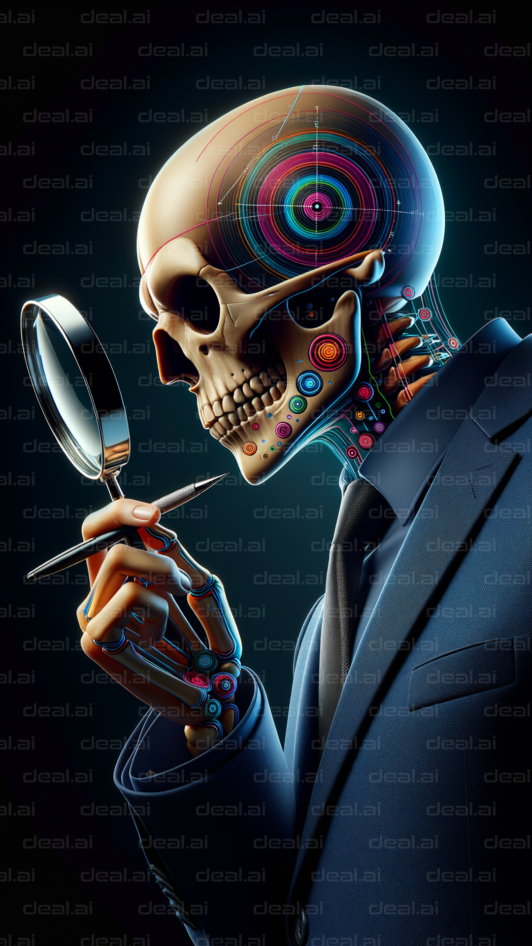 "Digital Skull: Anatomy of Thought"