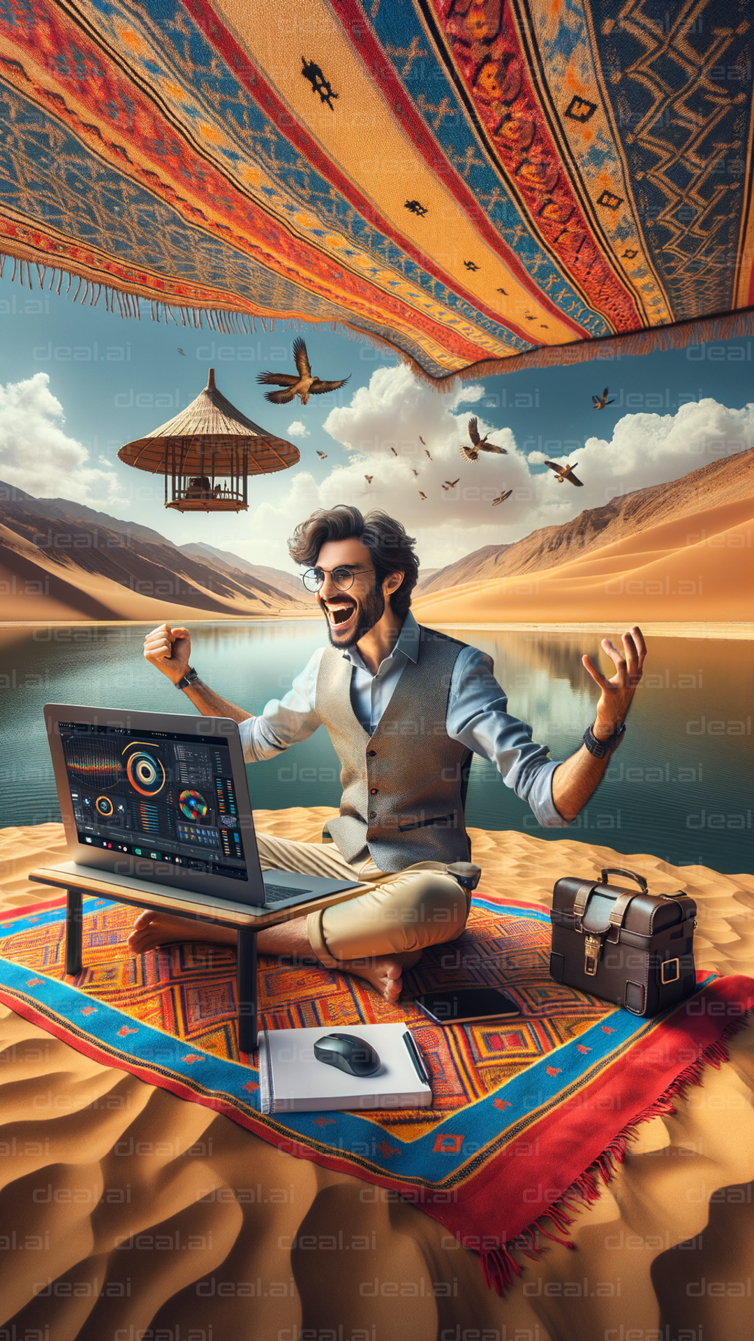 "Desert Office Oasis"