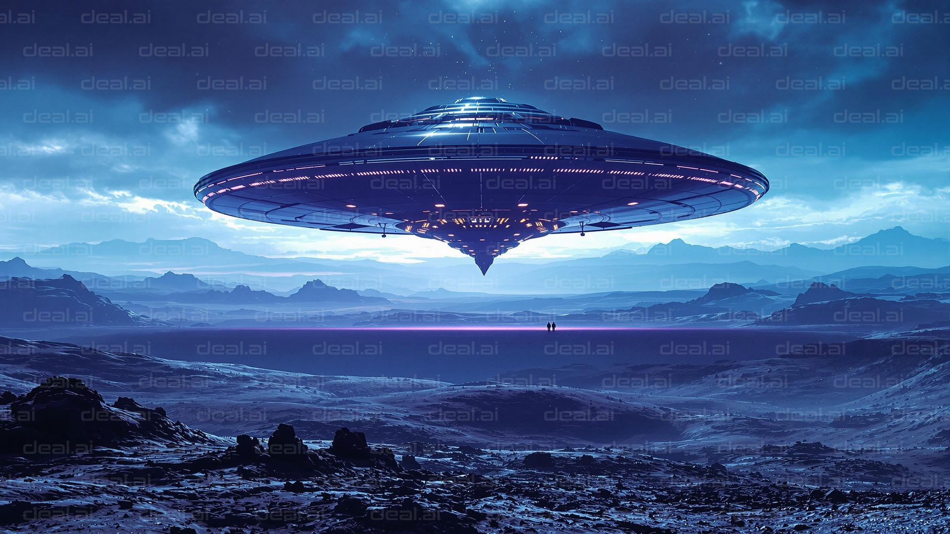 "Alien Encounter at Dusk"