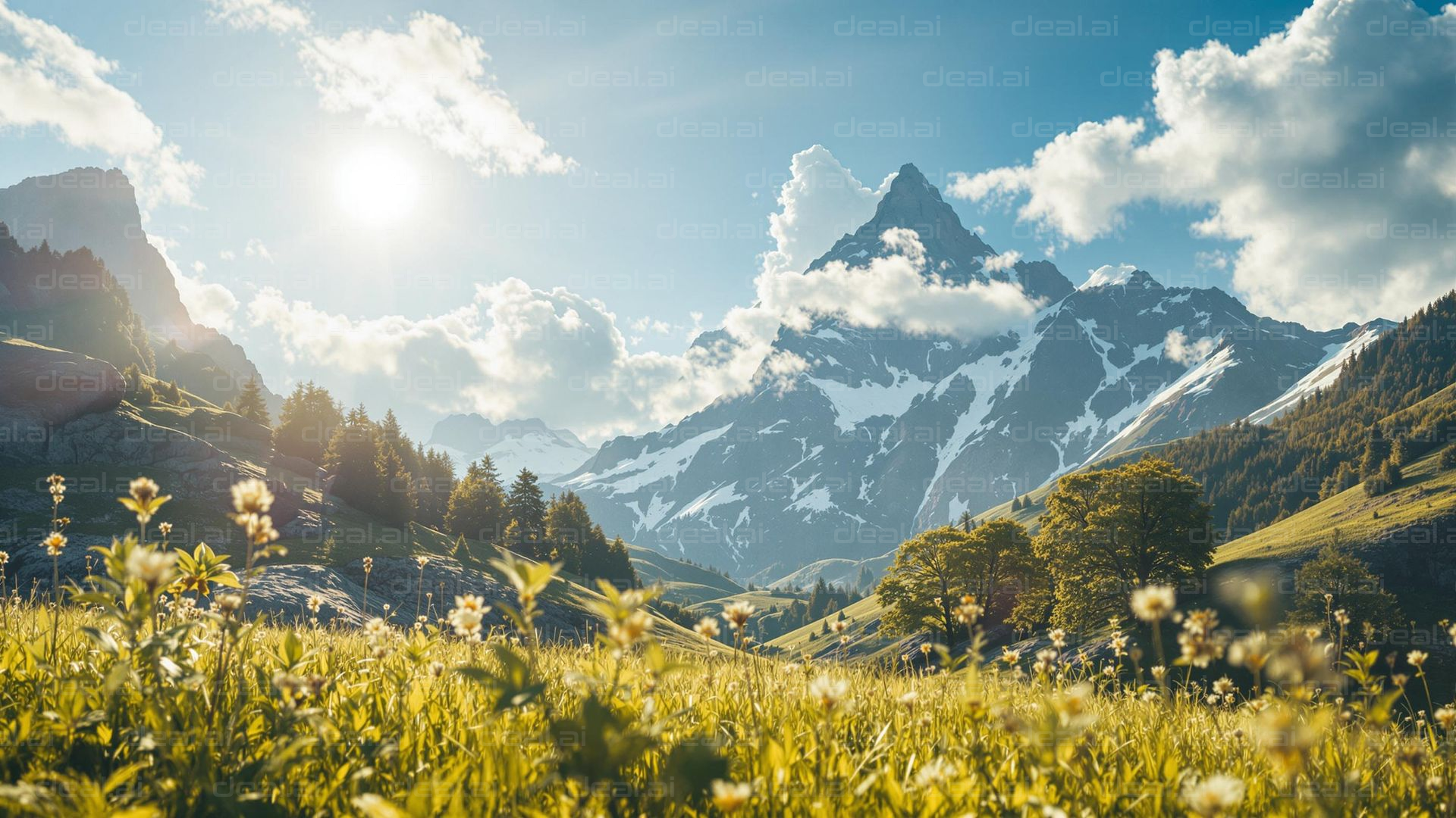 Sunny Mountain Meadow Bliss