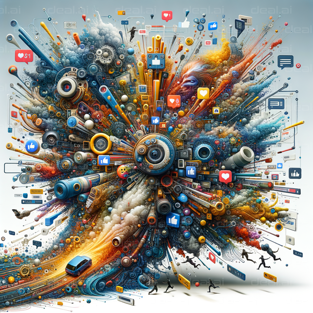 "Digital Chaos and Social Media Explosion"