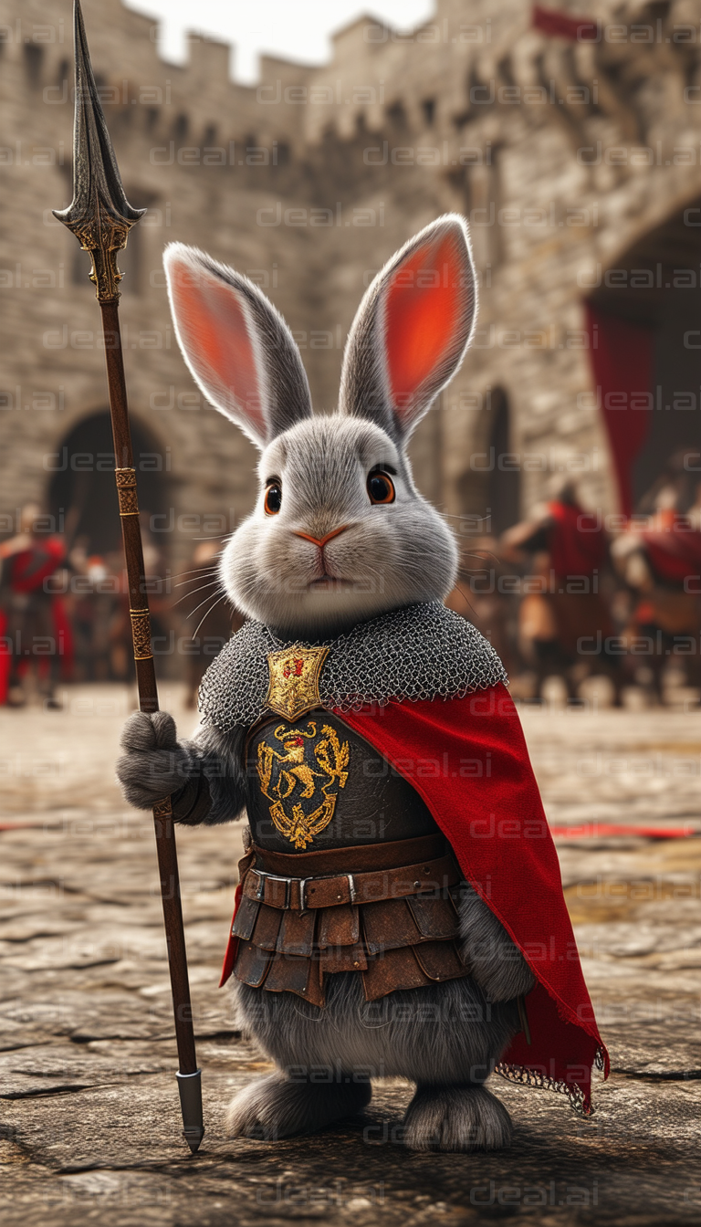 Rabbit Knight Defends the Castle