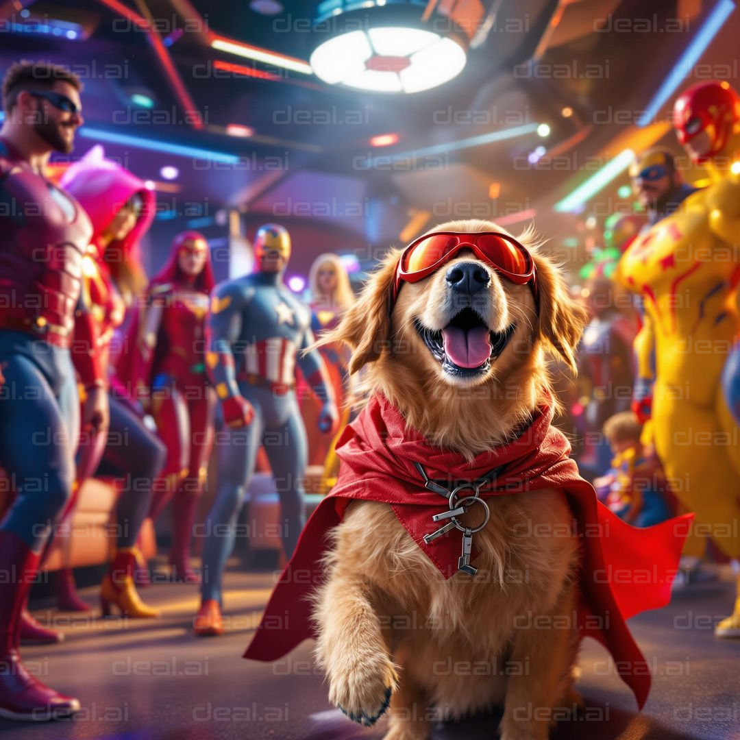 Super Pup Leads the Heroes!