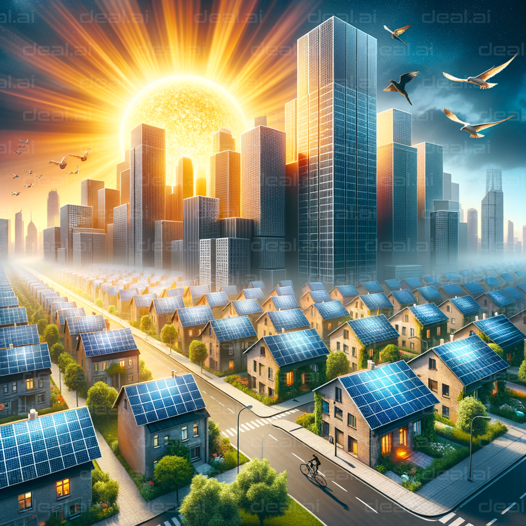 Solar-Powered Future Cityscape