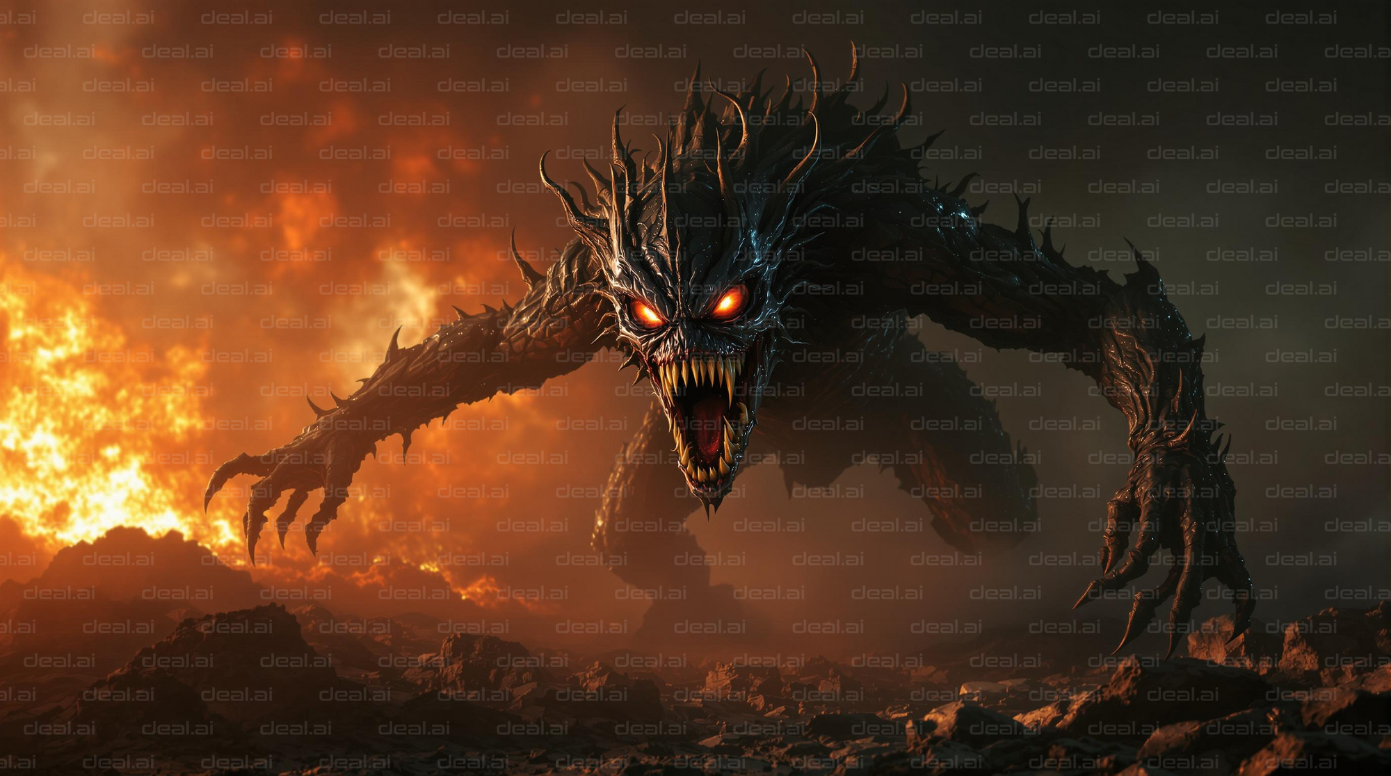 Fiery Beast from the Abyss