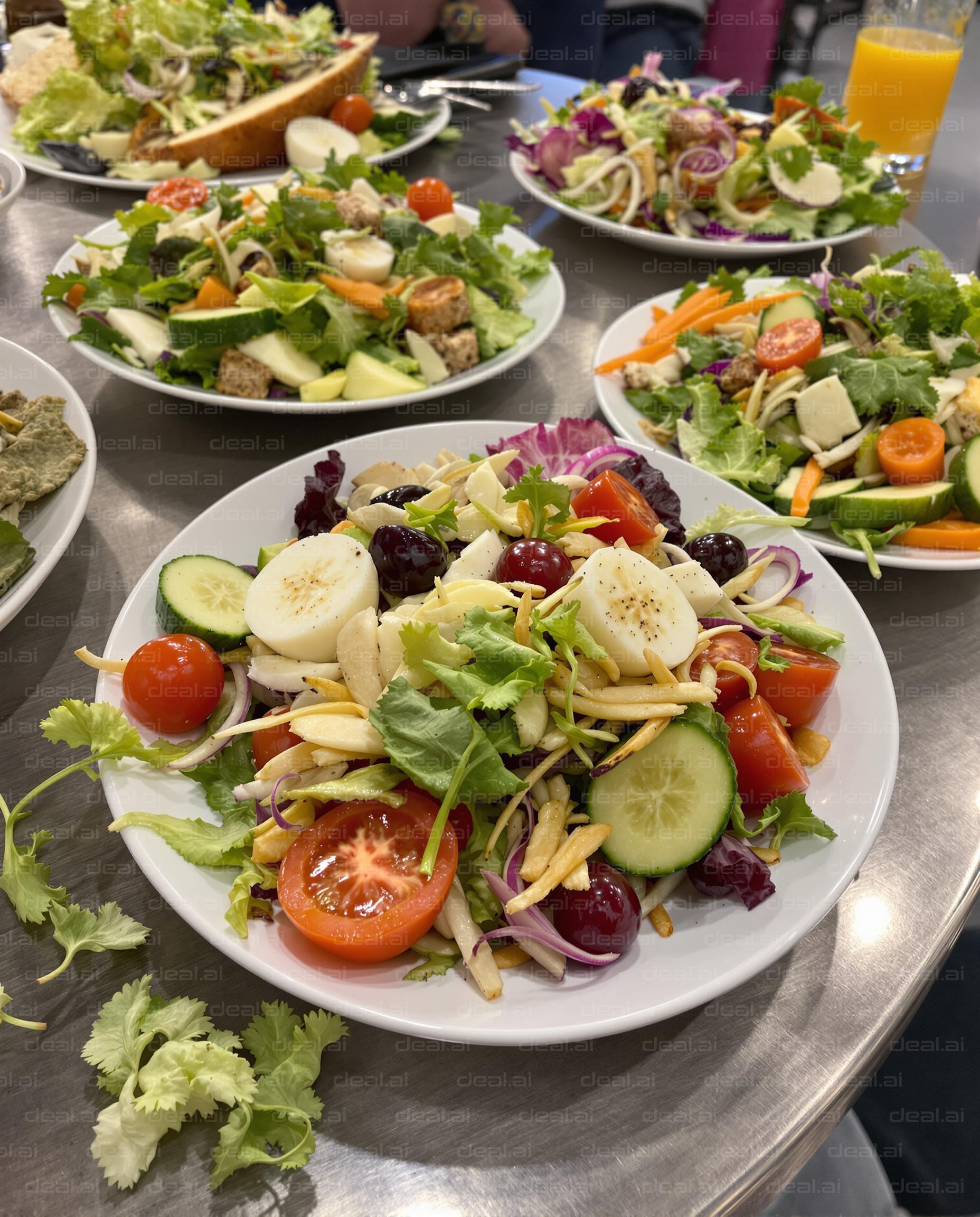 Colorful Fresh Salad Feast