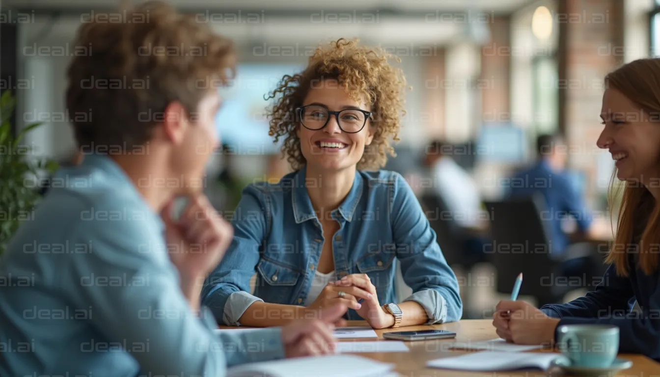 Team Meeting in Office Space