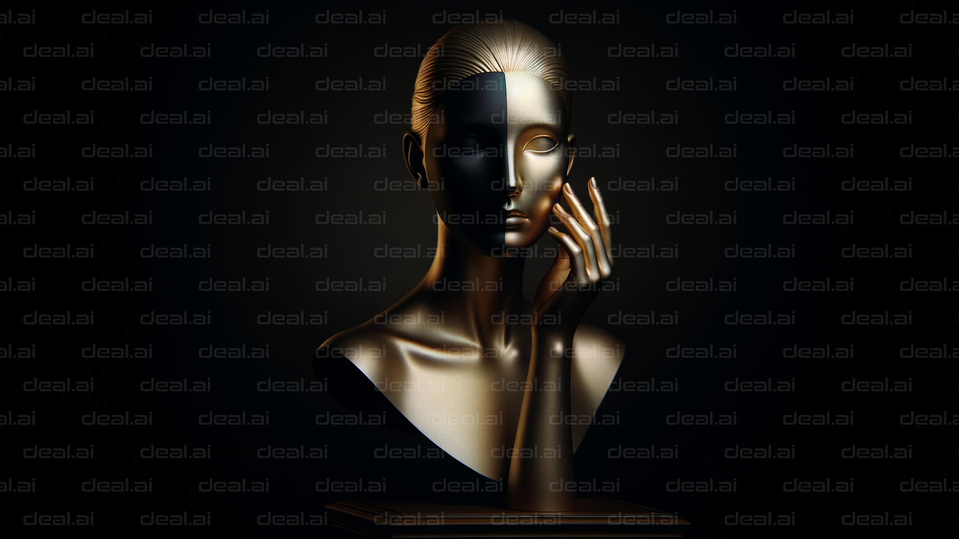 "Golden Duality Sculpture"