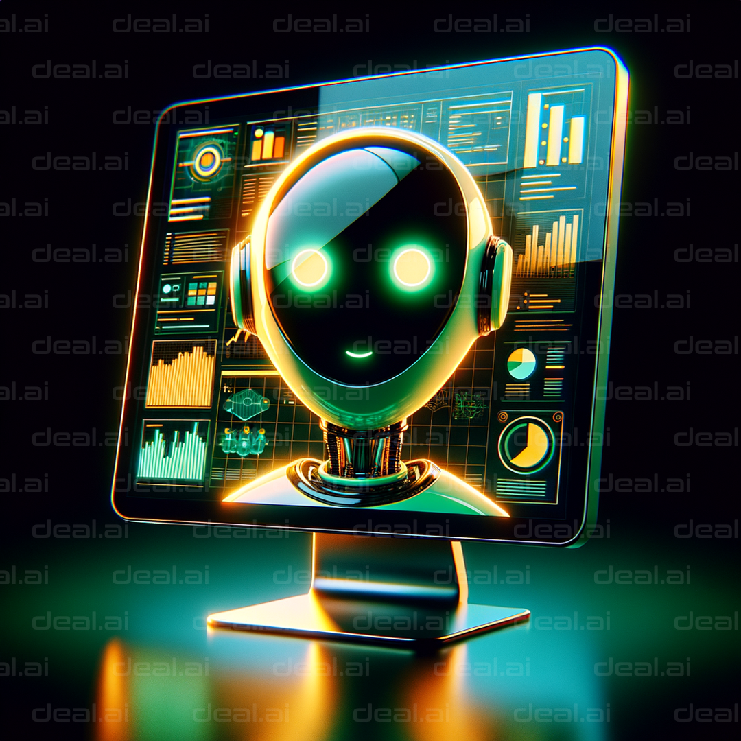AI Dashboard Displayed on Monitor