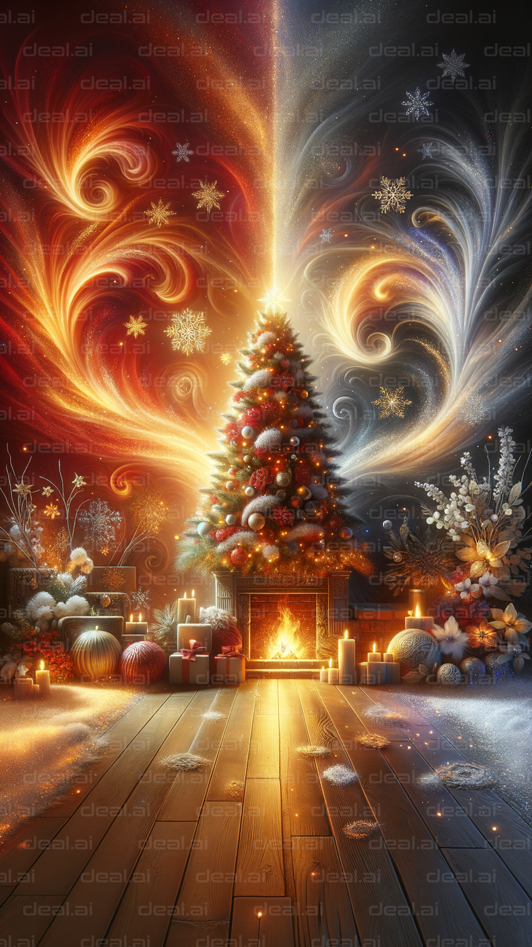 Magical Holiday Hearth Scene