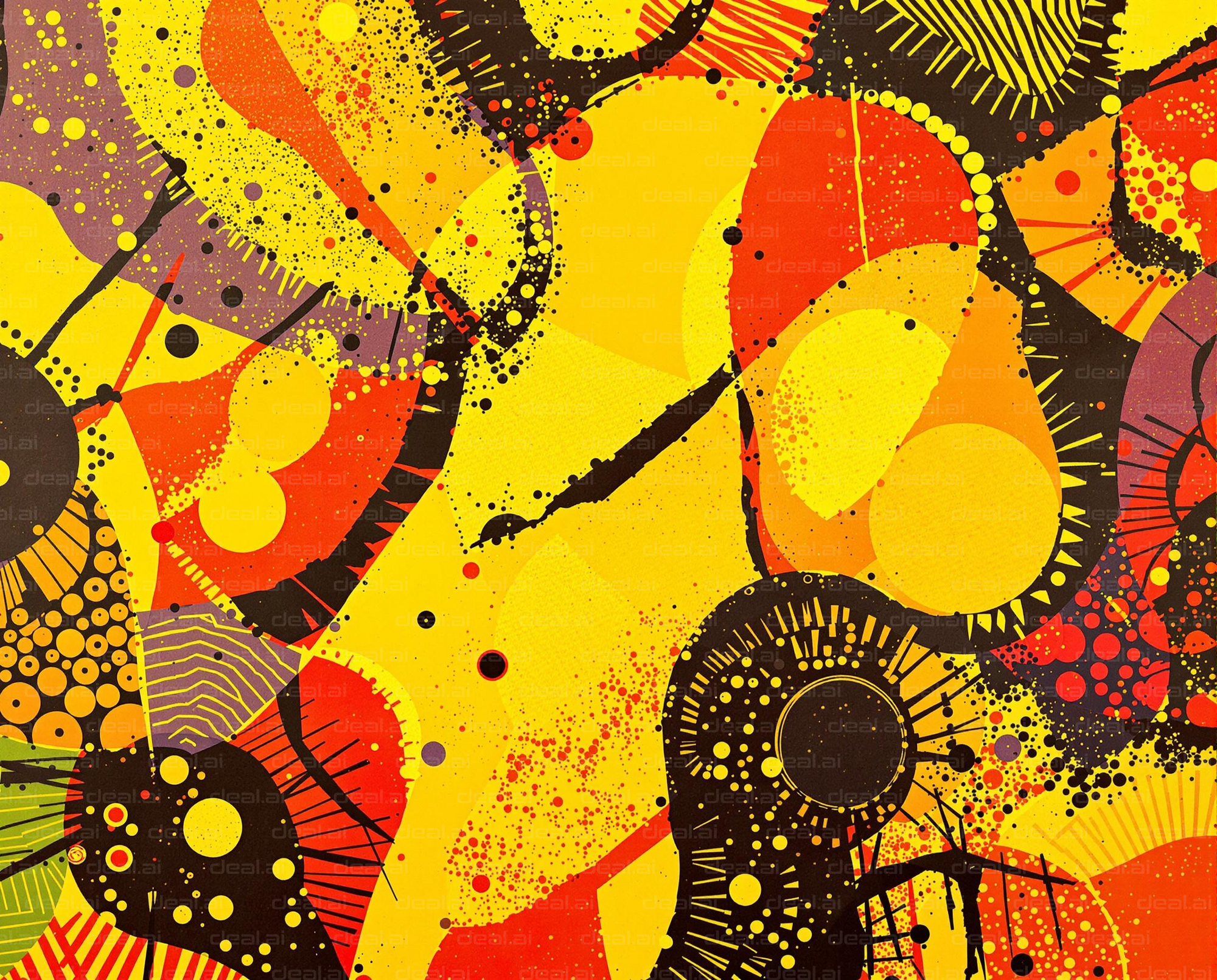 Vibrant Abstract Chaos