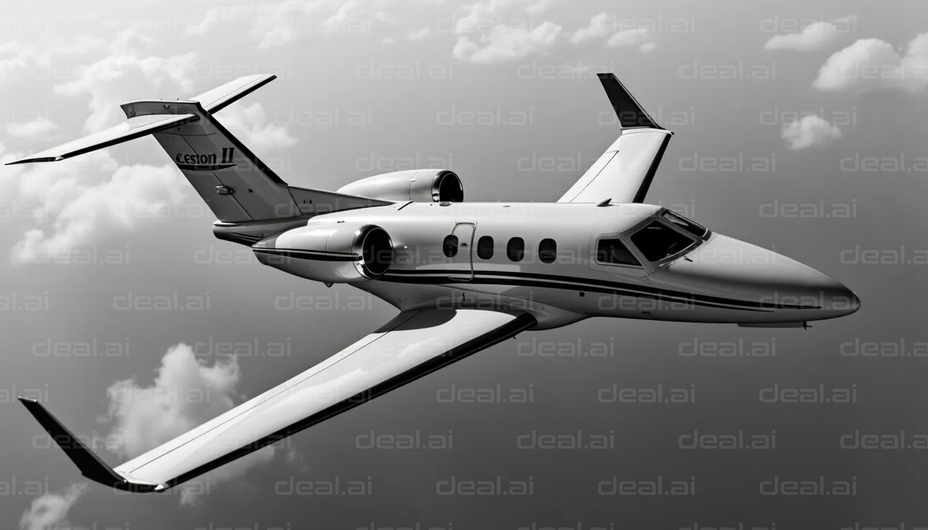 Elegant Jet in Flight