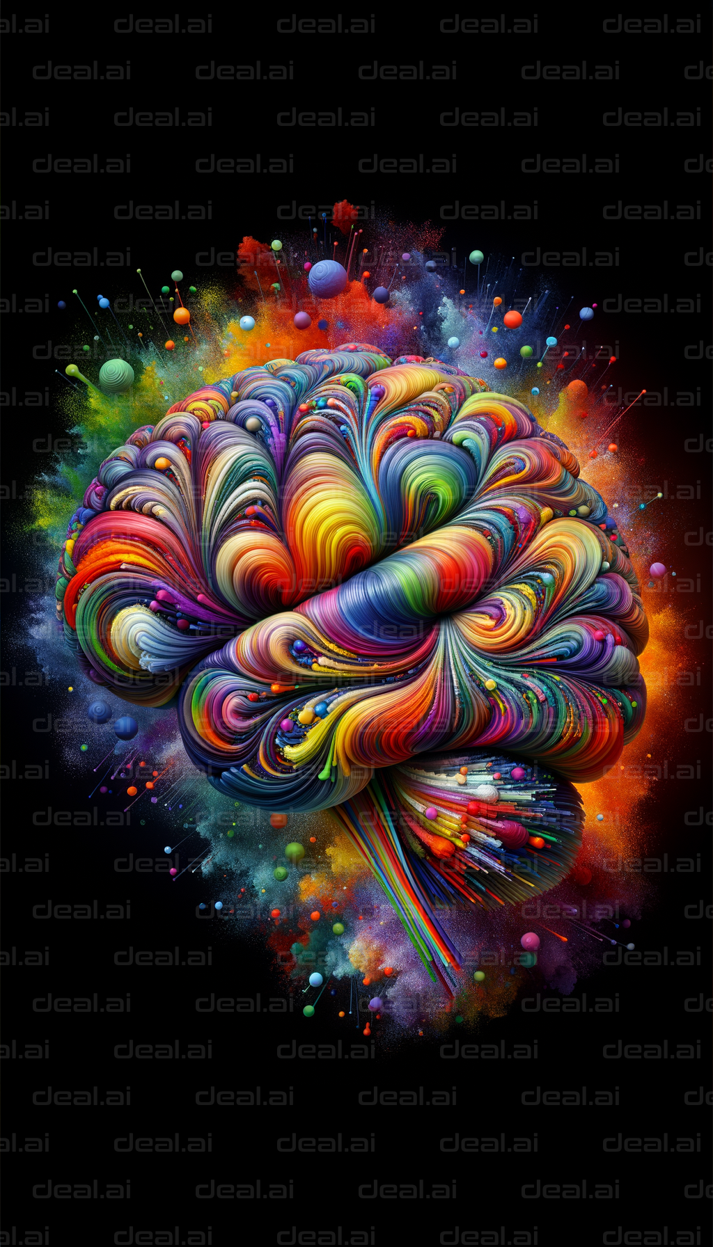 "Colorful Brain Explosion"