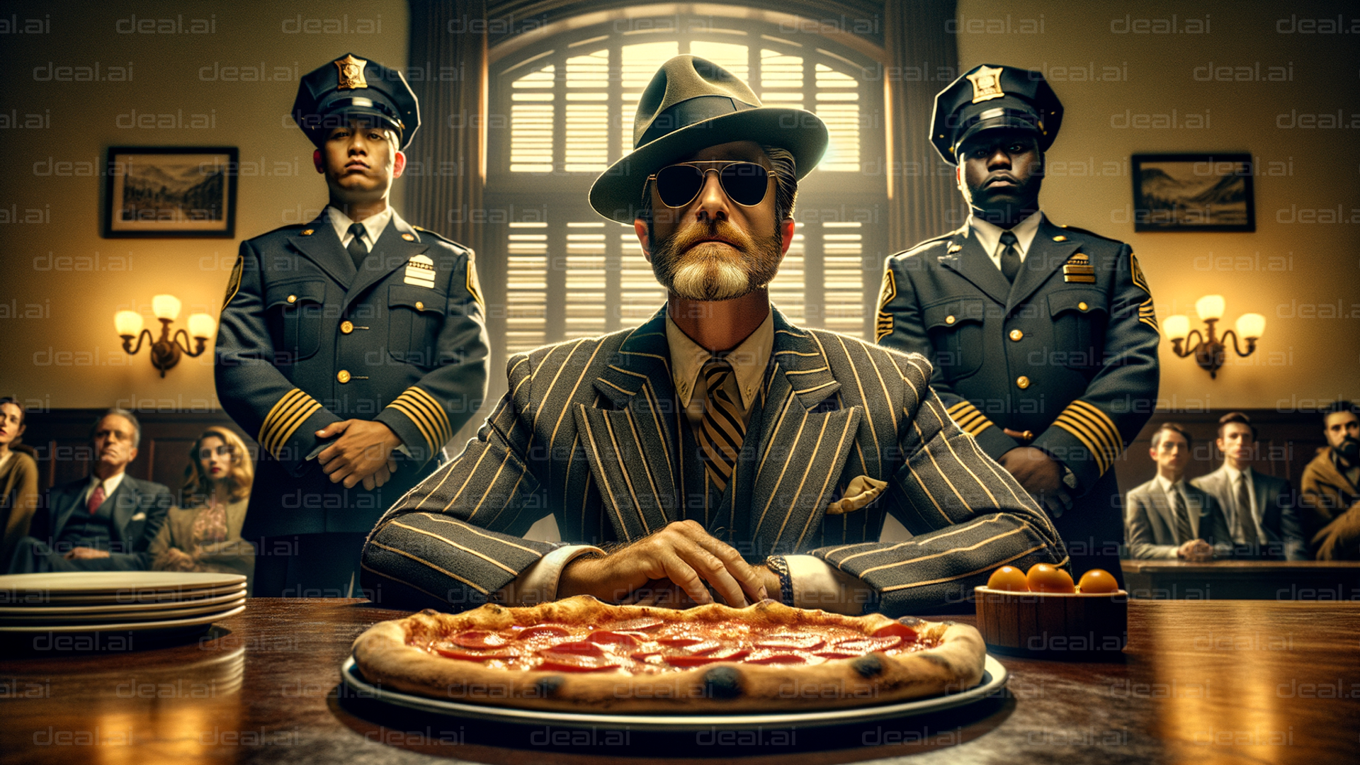"Mafia Feast in Courtroom Drama"