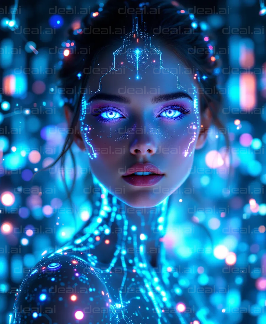 "Neon Cybernetic Vision"