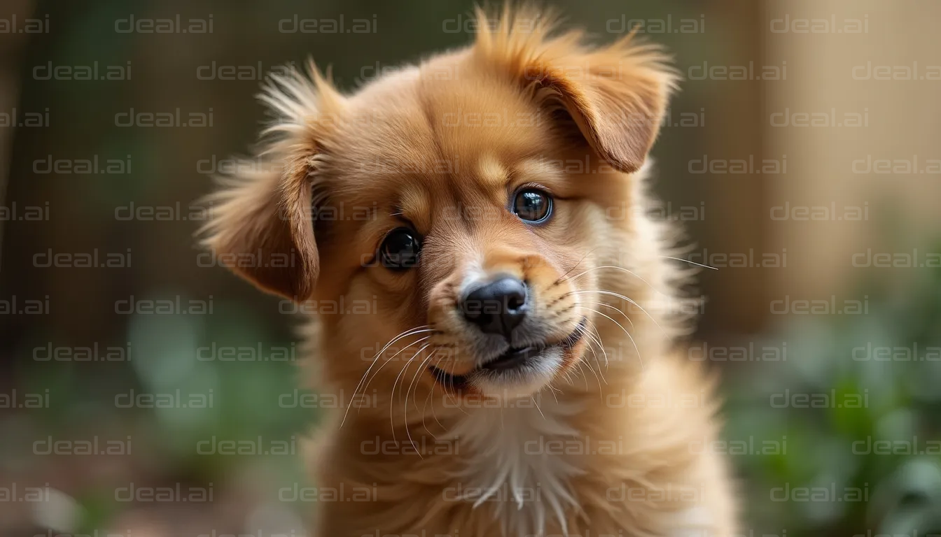 "Adorable Puppy with Playful Eyes"