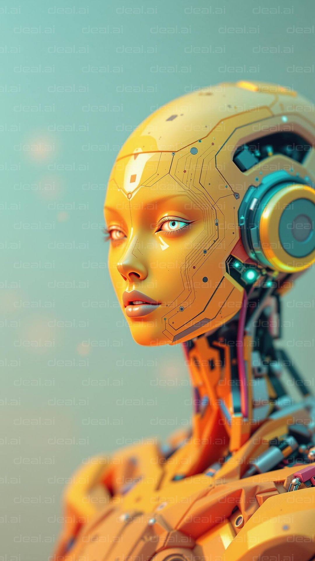 Futuristic Cyborg Portrait