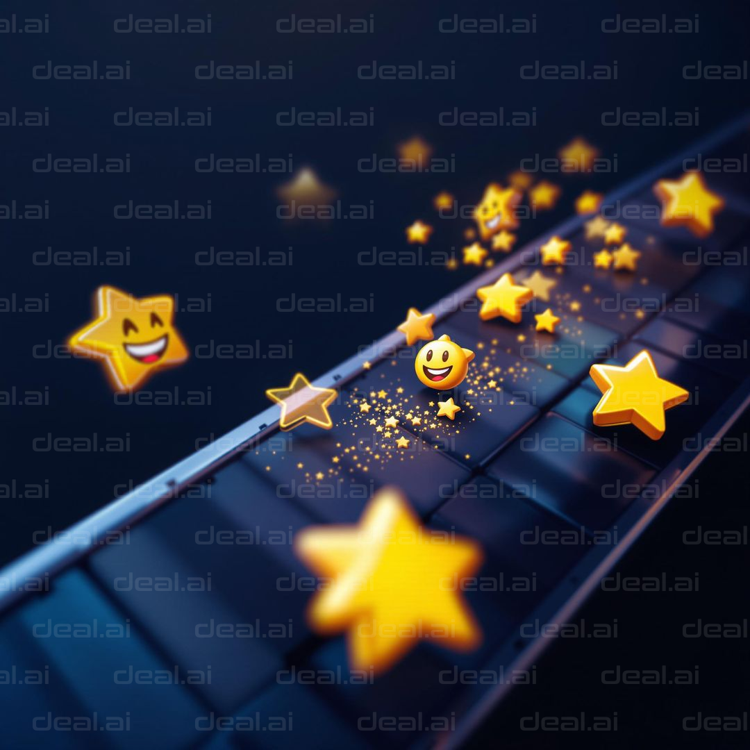 "Smiling Stars on a Conveyor Belt"
