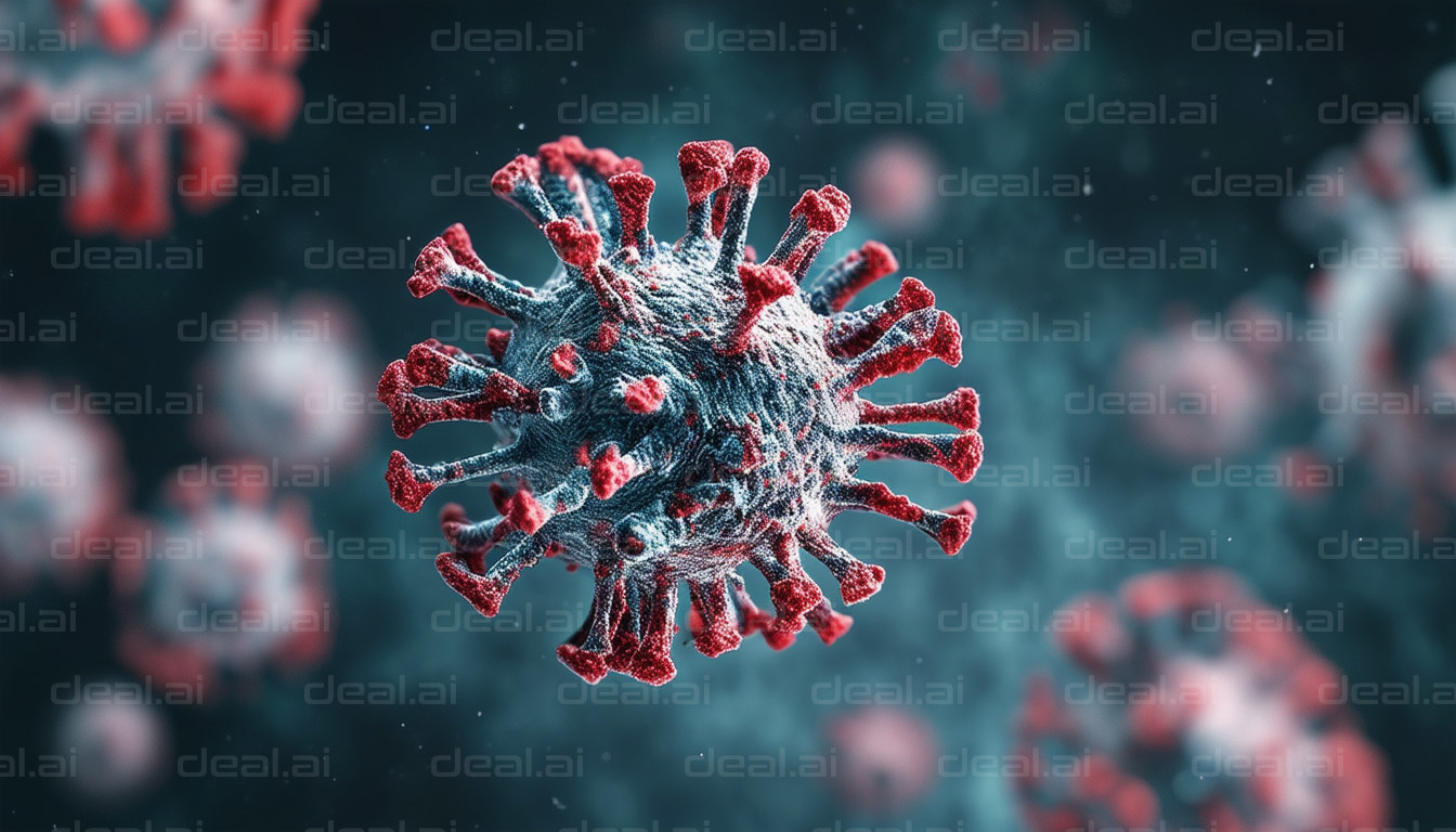 Coronavirus Illustration Close-Up
