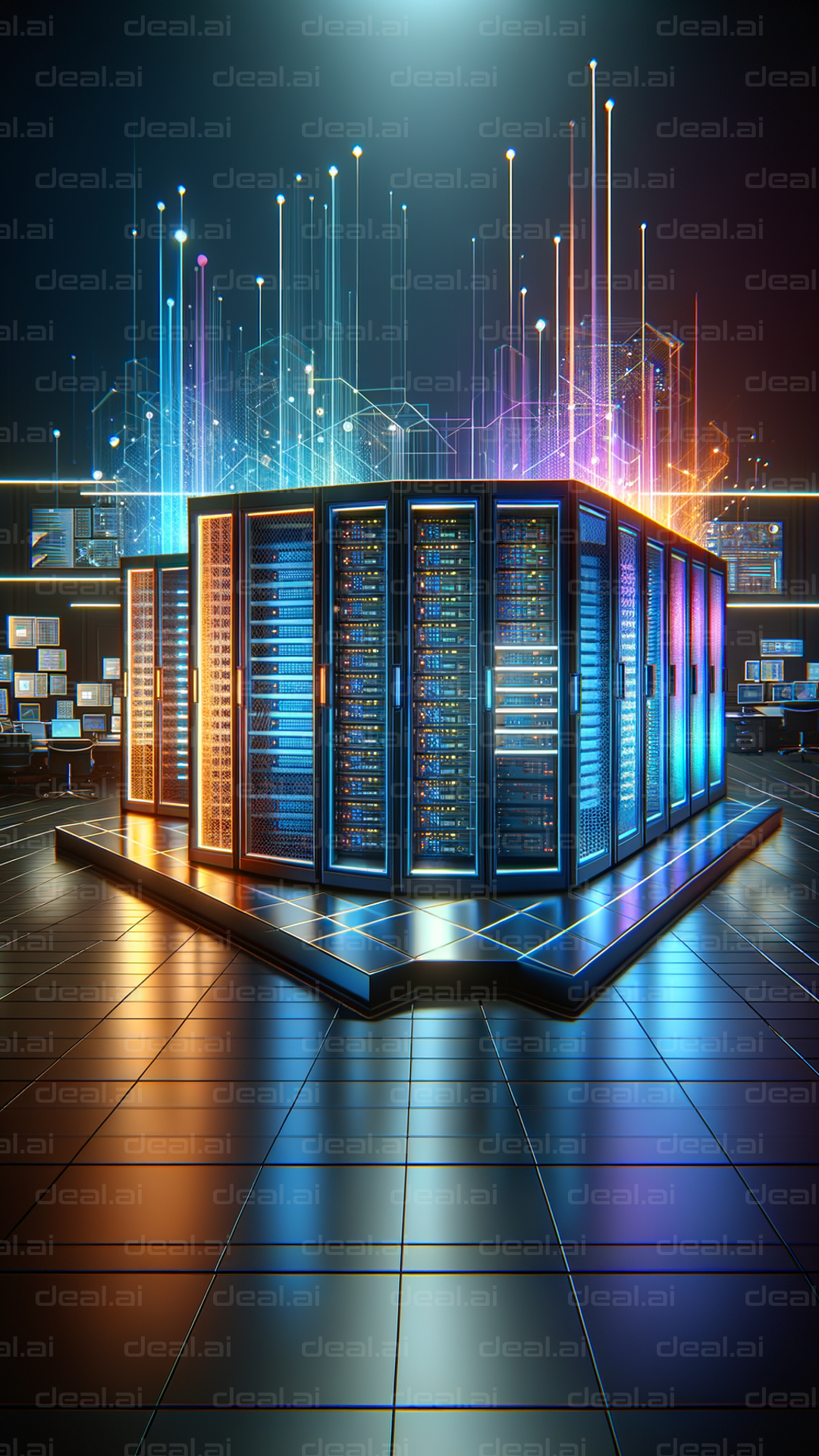 Futuristic Data Server Network