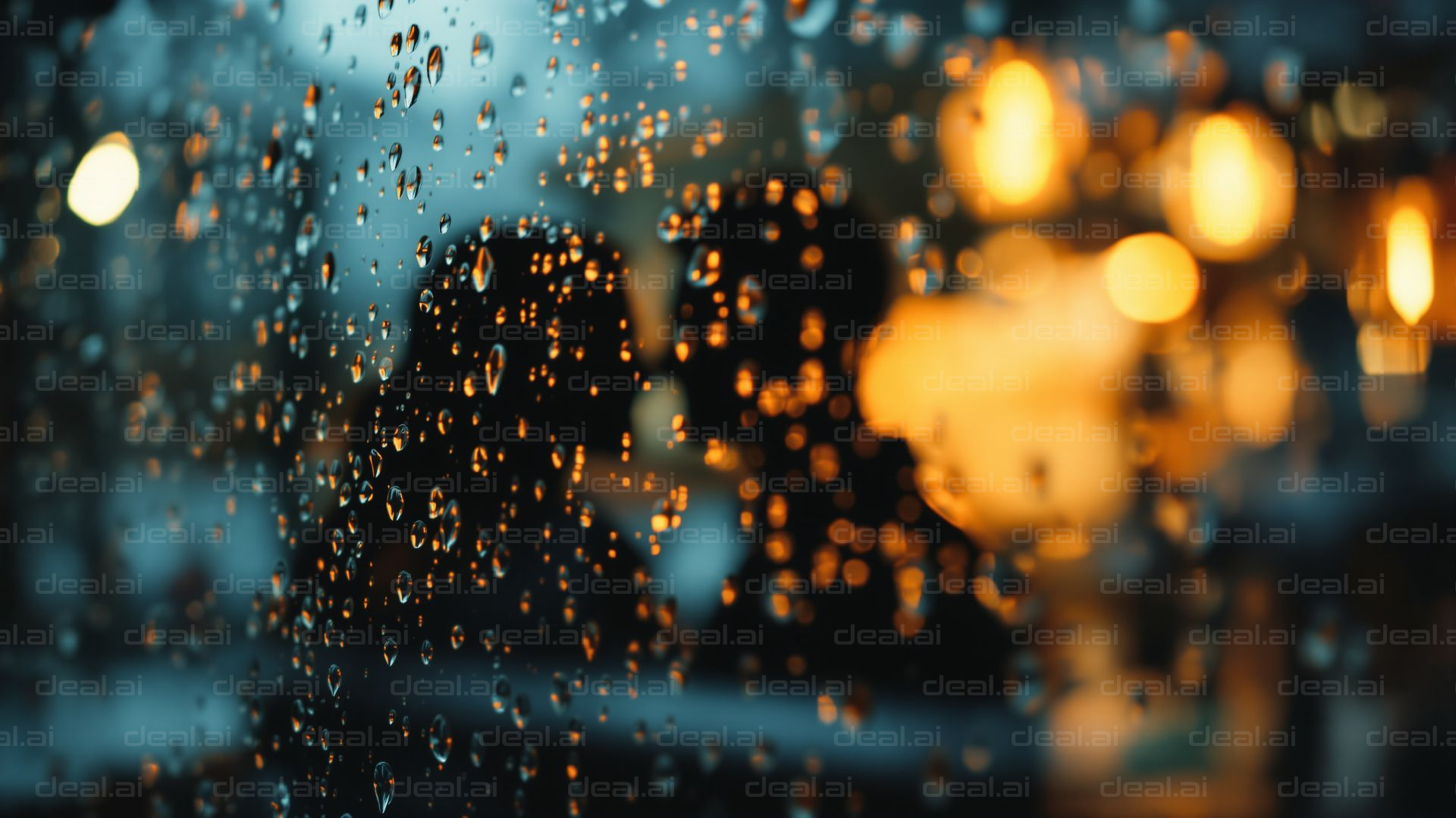 Romantic Rainy Reflections