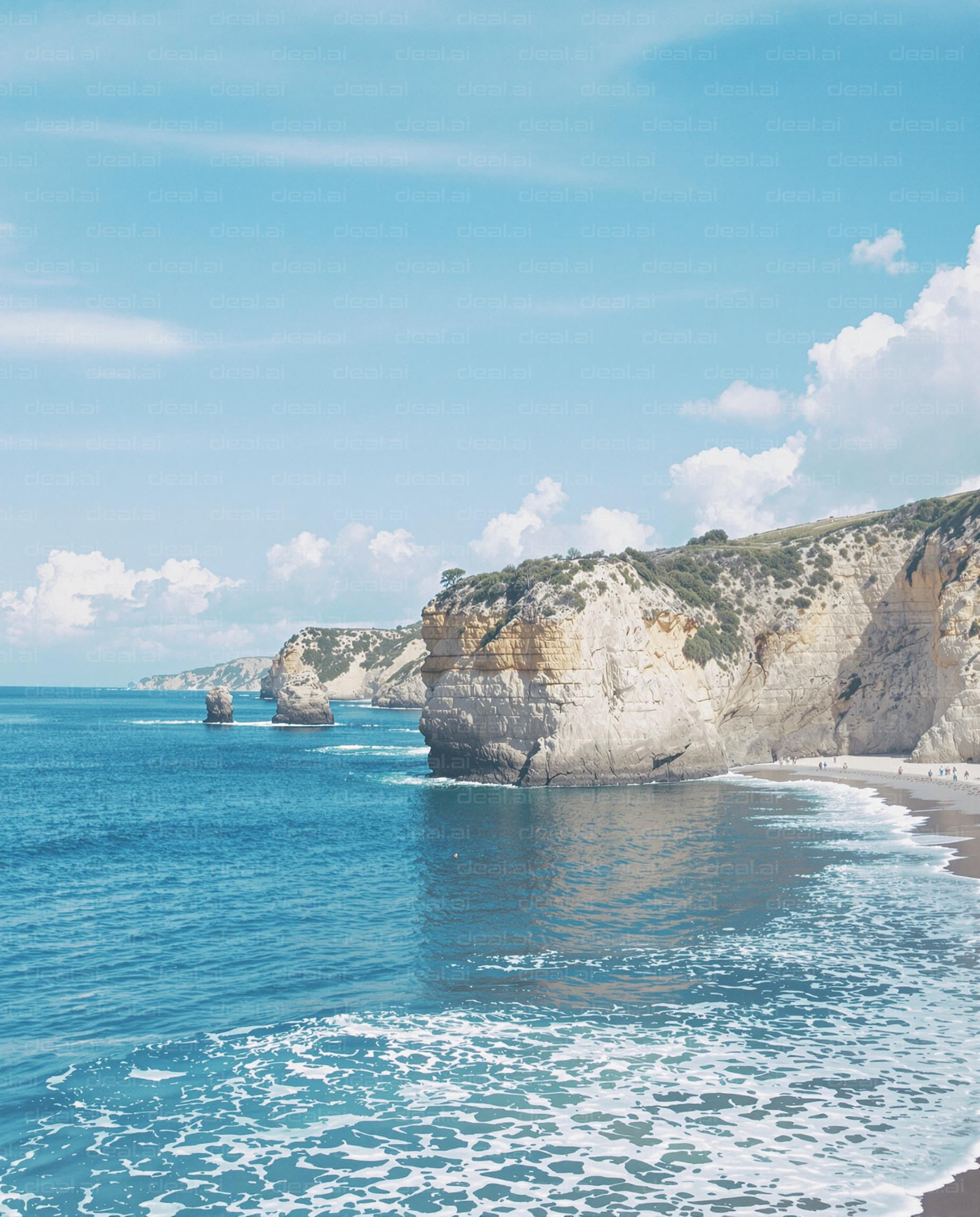 "Serene Coastal Cliffs"