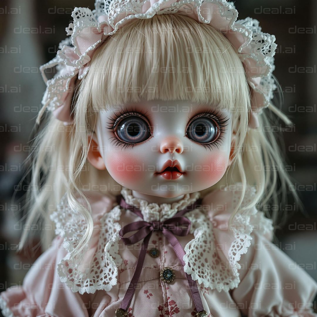 Big-Eyed Porcelain Doll Beauty