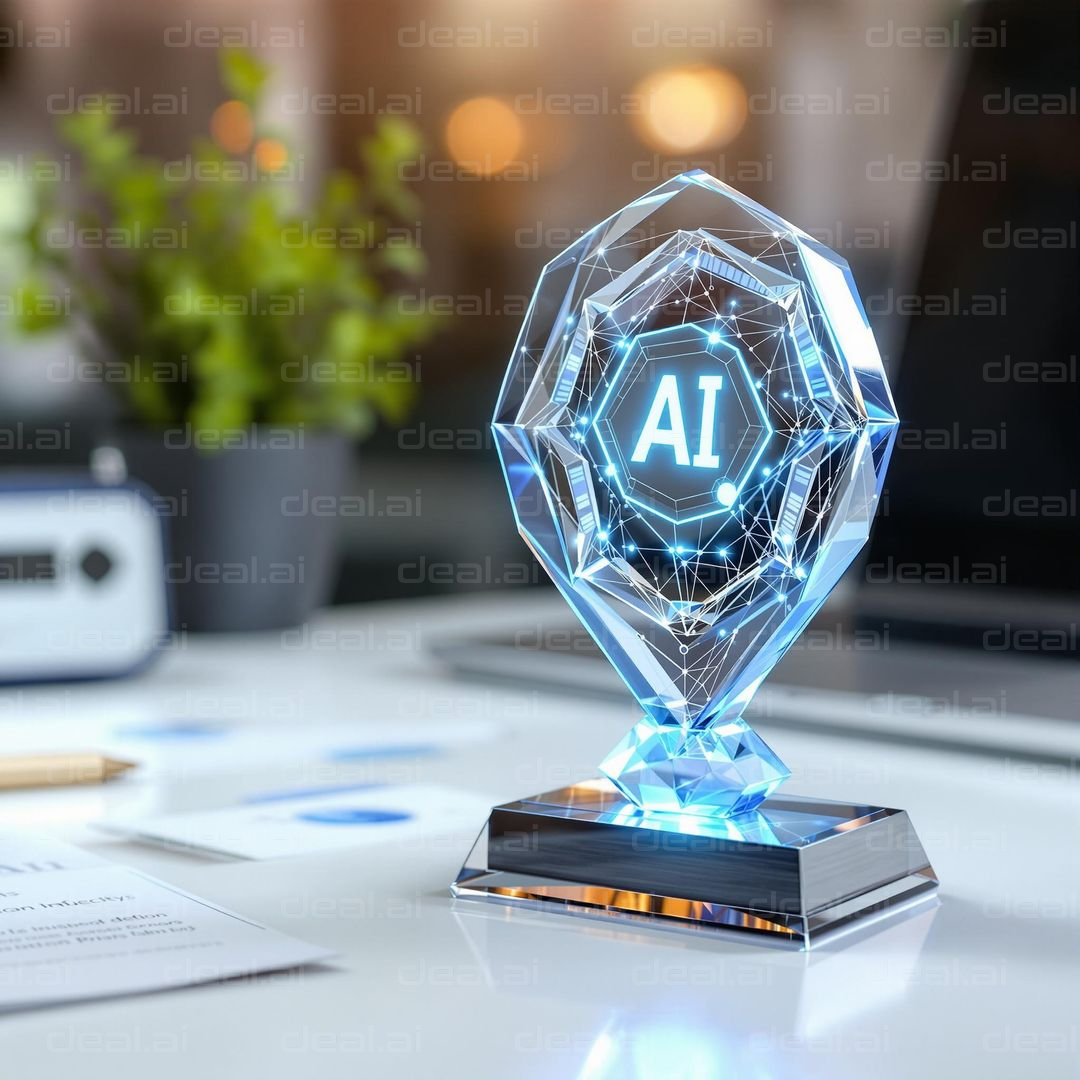 "Futuristic AI Trophy"
