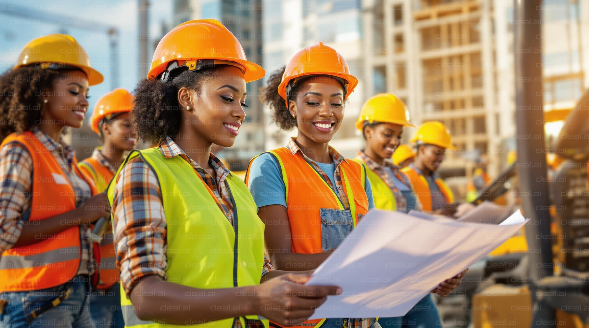 Women Engineers on Construction Site