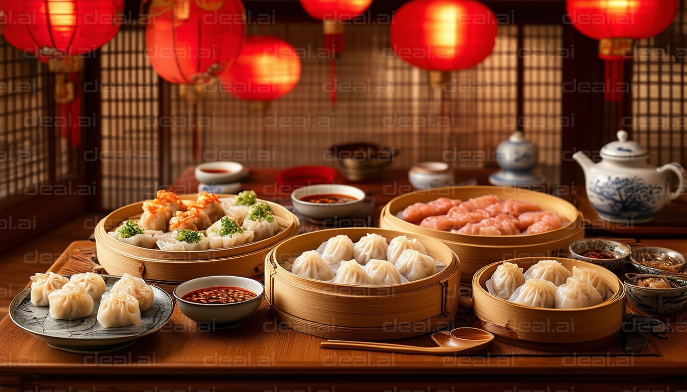 Elegant Chinese Dumpling Feast