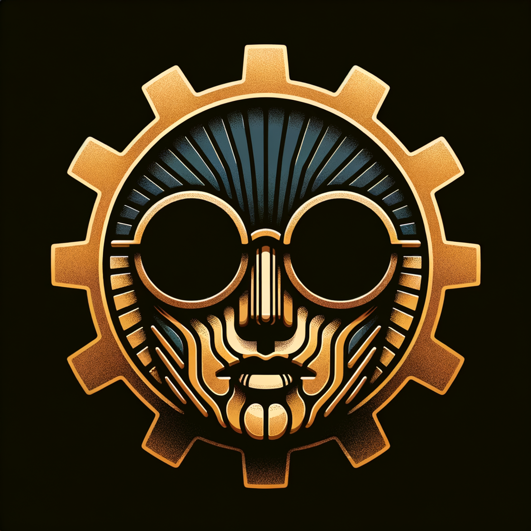 "Steampunk Gear Face Icon"