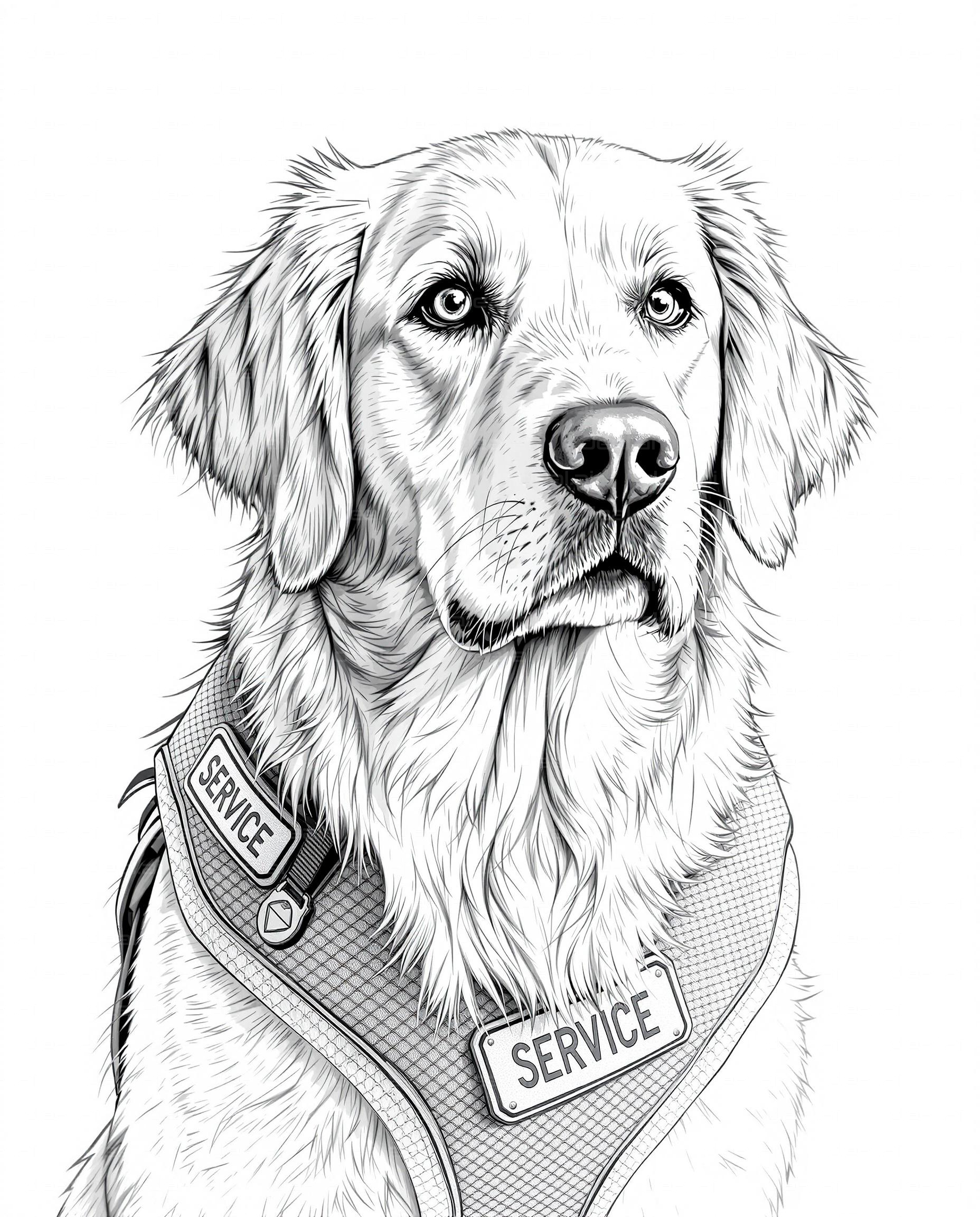 "Service Dog Sketch"