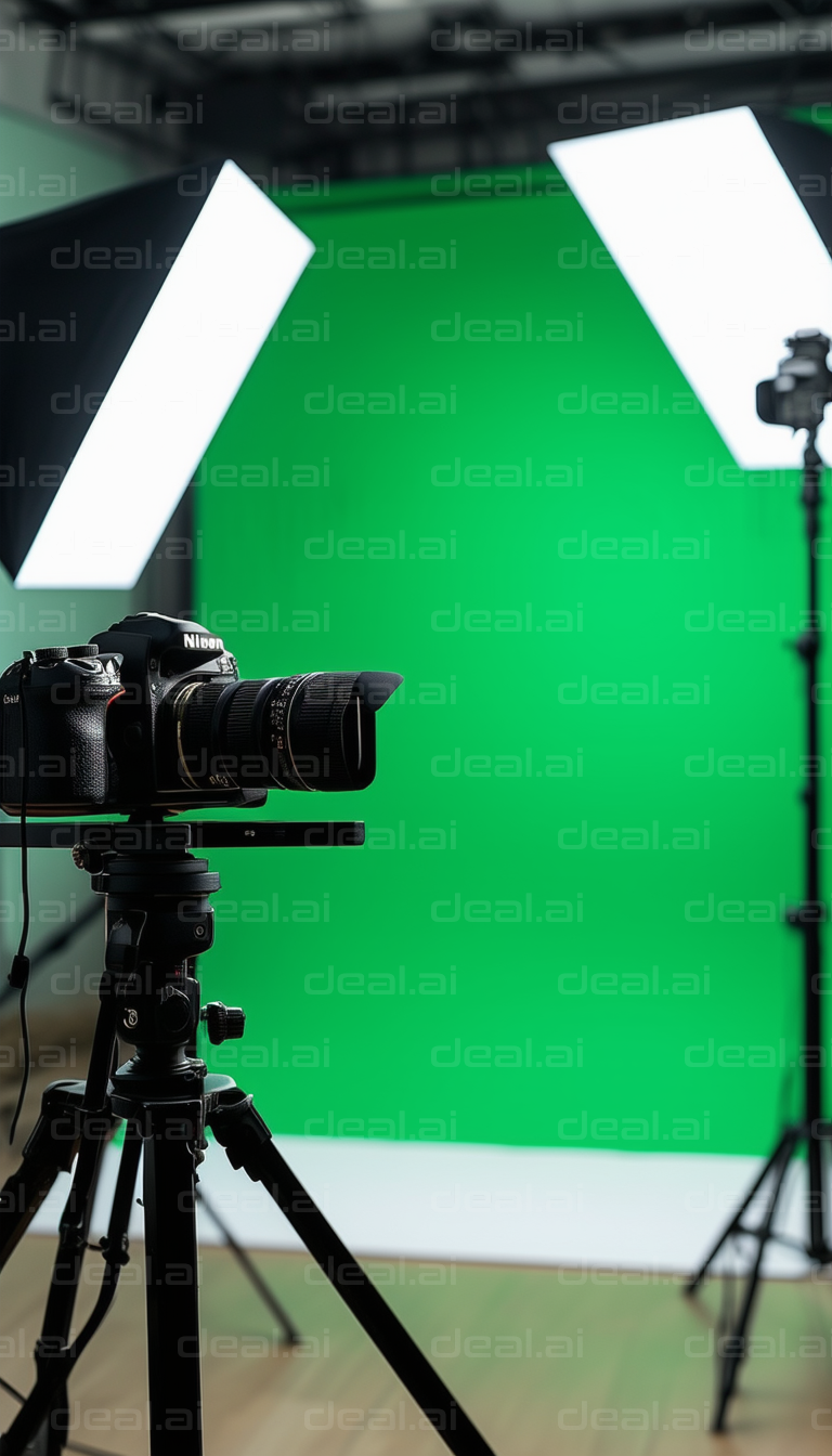 Photography Studio with Green Screen