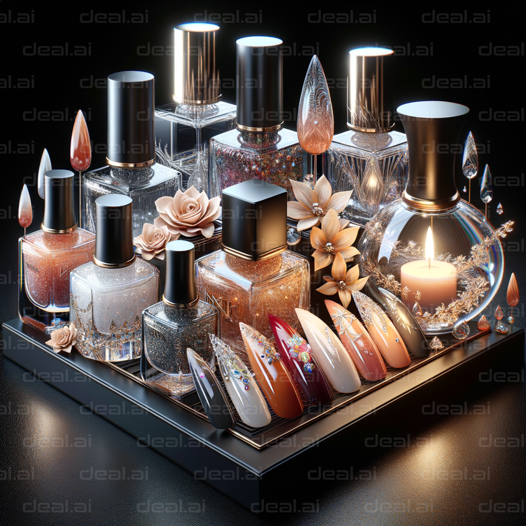Elegant Nail Polish Display
