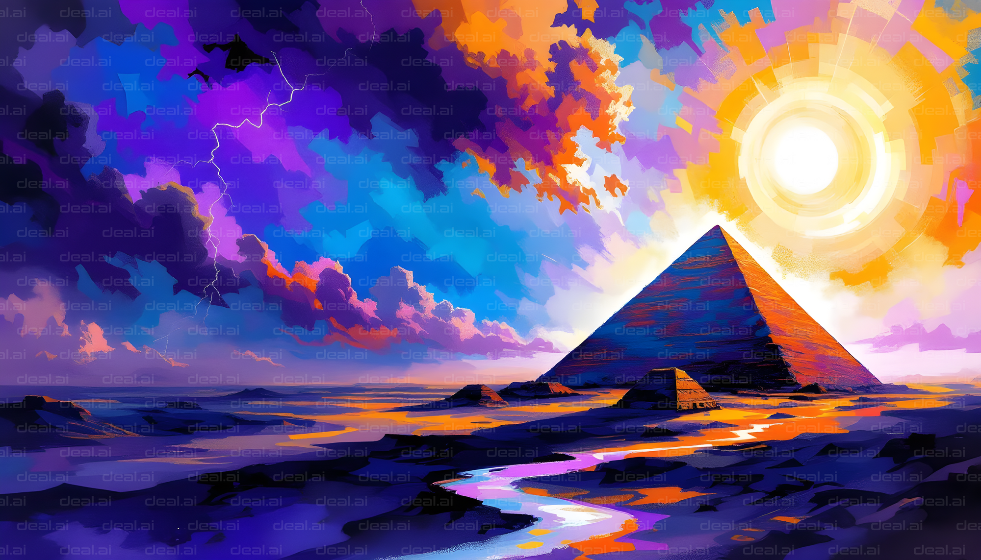 "Vivid Pyramid Dreams"