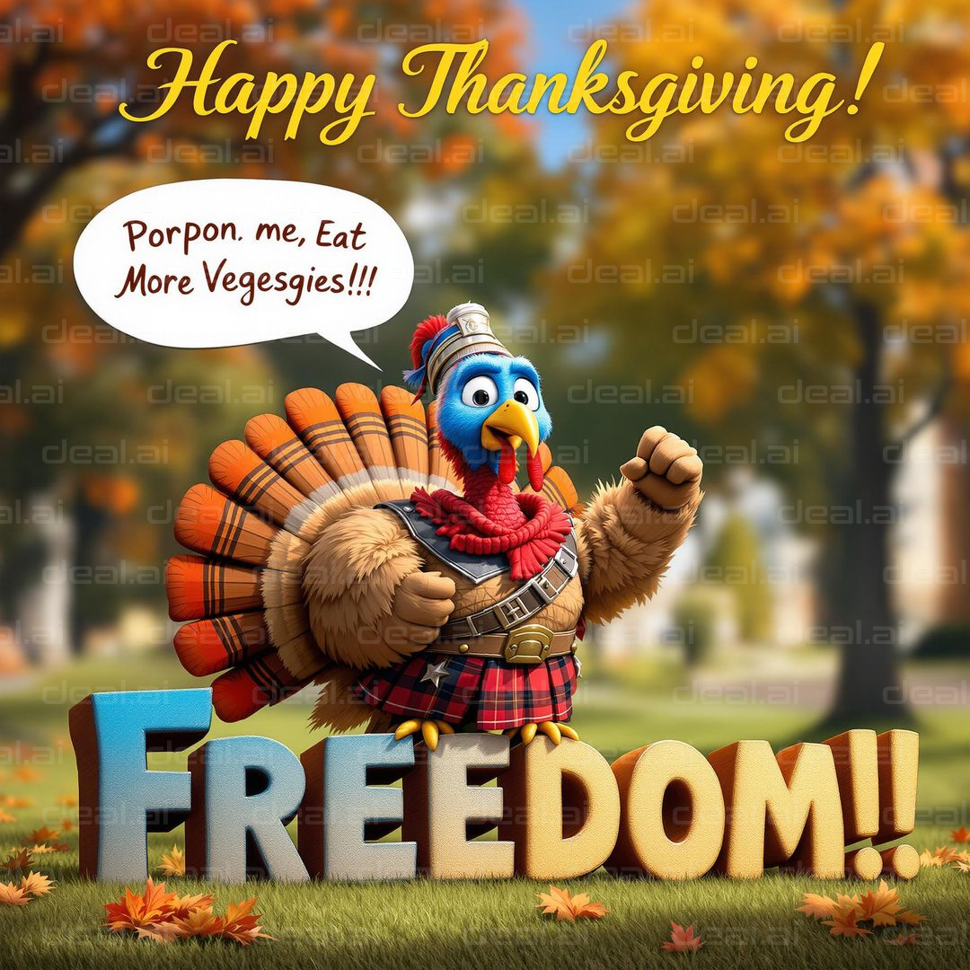Thankful Turkey's Freedom Call